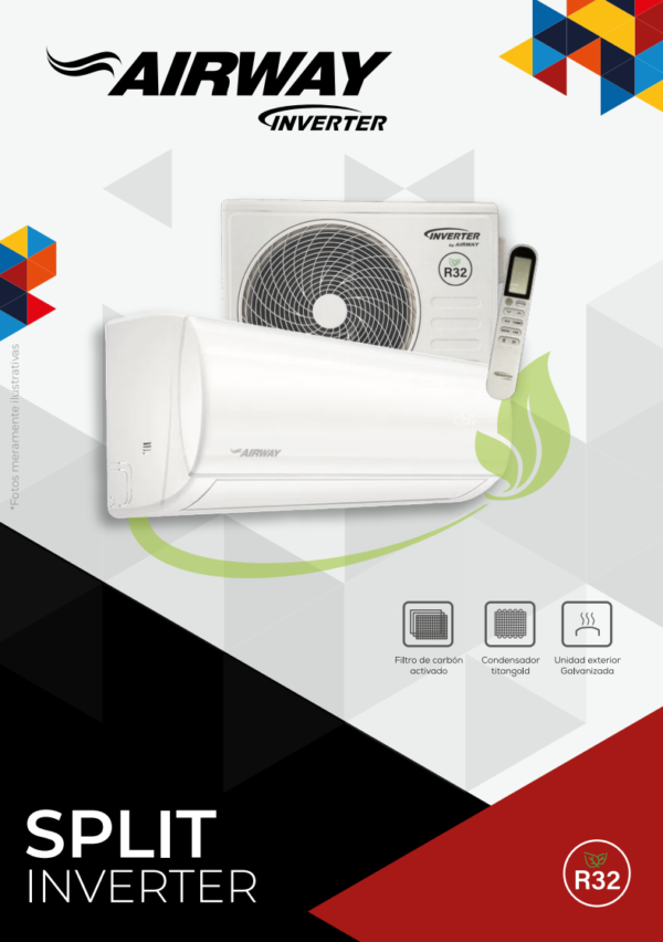 AIRWAY Inverter 36.000 BTU (Frio-Calor) + Instalación! - Imagen 2