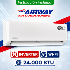 AIRWAY Inverter 24.000 BTU (Frio-Calor) + Instalación!