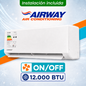 AIRWAY ON/OFF 12.000 BTU (Frio-Calor) + Instalación!