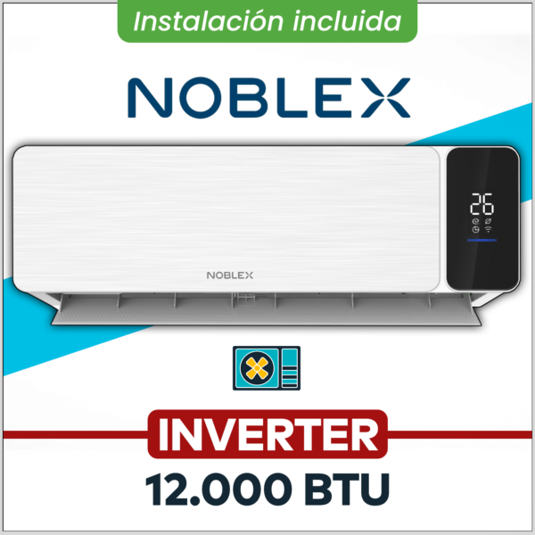 NOBLEX Inverter 12.000 BTU (Frio-calor) + Instalación!